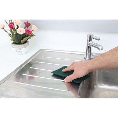 Royalford RF4856 Rosele Wilkins Scouring Pad - Dish-Washing Pad Cleaning Heavy Duty Scrub Pad | Reusable | Perfect Use for Kitchen, Bathroom Dishes Kitchen Scrubbers and Metal Grills & More (Green)