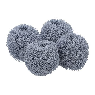 Royalford 4 Pcs Dish Scrubber Set, Terylene Fiber Scrubber, RF10551 | Ideal for Cast Iron Pans, Powerful Scrubbing for Stubborn Messes | Scrubber for Kitchens, Bathroom and More