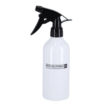 Royalford RF9527 450ml Spray Bottle - Portable Bottle Water Mist Stream Settings Liquid Container Leak Proof Trigger Sprayer | Transparent Body | Ideal for Salon, Tattooing, Hairdressing, Gardening