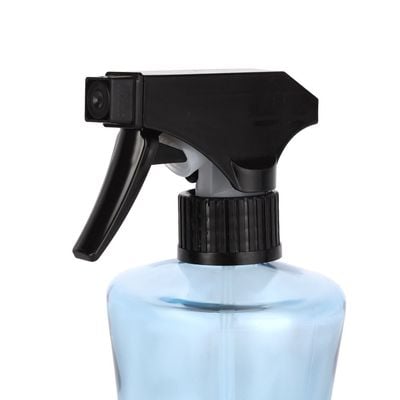 Royalford 250 ml Sprayer Bottle- RF12308/ Refillable Glass Spray Bottles with ABS Lid, Trigger and Pipe/ for Detergent, Sanitizer, Water, Cleaning Agents, Oil, Watering Plants, Ironing/ BPA-Free and Elegant Design/ Blue