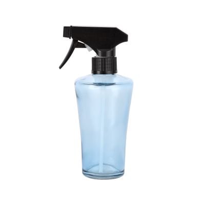 Royalford 250 ml Sprayer Bottle- RF12308/ Refillable Glass Spray Bottles with ABS Lid, Trigger and Pipe/ for Detergent, Sanitizer, Water, Cleaning Agents, Oil, Watering Plants, Ironing/ BPA-Free and Elegant Design/ Blue