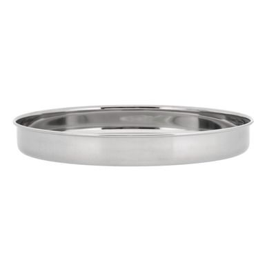 Royalford Khumcha Plate, 26cm Stainless Steel Serving Plate , RF10159 | Reusable & Dishwasher Safe, Heavy Duty Kitchenware Thali/Plate | Round Dinner Plate for Kids, Toddlers, Children