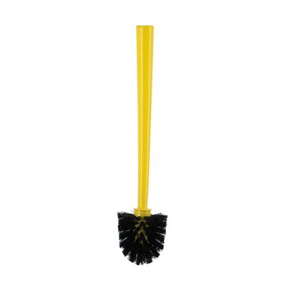 Royalford Toilet Brush with Holder- RF11188| Compact and Light-Weight Toilet Brush Perfect for Cleaning Indian and Western Style Toilets| Superior-Quality Cleaning Brush with Long Handle for Better Reach and Efficient Cleaning| Yellow and black