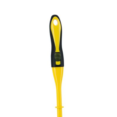 Royalford Toilet Brush with Holder- RF11189| Compact and Light-Weight Toilet Brush Perfect for Cleaning Indian and Western Style Toilets| Superior-Quality Cleaning Brush with Long Handle for Better Reach and Efficient Cleaning| Yellow and black