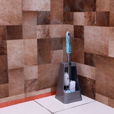 Toilet Brush with Holder Royalford RF2372-DPW/B