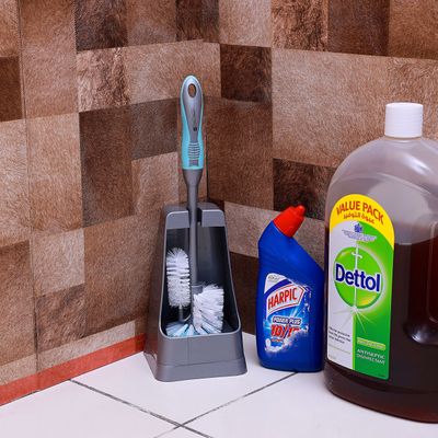Royalford Toilet Brush with Holder RF2372-DPW/B