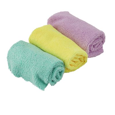 Royalbright 3-Piece Microfiber Cleaning Clothes- RF11078| Powerful and High-Density Microfiber Cloth for Easy and Efficient Cleaning|100% Anti-Bacterial and Super Absorbent Power| 80% Micro-Fiber and 20% Polyester for Effective Cleaning | Multi-Color