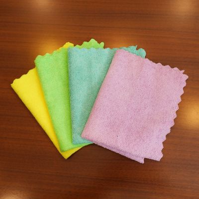 Royalbright 4-Piece Microfiber Cleaning Towels- RF11075| Powerful and High-Density Microfiber Cloth for Easy and Efficient Cleaning|100% Anti-Bacterial and Super Absorbent Power| 80% Micro-Fiber and 20% Polyester for Effective Cleaning | Multi-Color