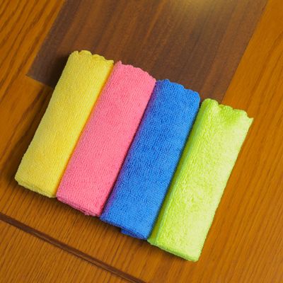 Royalbright 4-Piece Easy Clean Cleaning Clothes- RF11074| Powerful and High-Density Microfiber Cloth for Easy and Efficient Cleaning|100% Anti-Bacterial and Super Absorbent Power| 80% Micro-Fiber and 20% Polyester for Effective Cleaning | Multi-Color