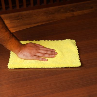 Royalford Royalbright 2-Piece Microfiber Cleaning Towels- RF11077| Powerful and High-Density Microfiber Cloth for Easy and Efficient Cleaning|100% Anti-Bacterial and Super Absorbent Power| 80% Micro-Fiber and 20% Polyester for Effective Cleaning | Green and Orange