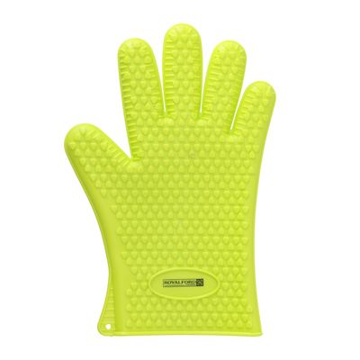 Royalford Silicone Oven Mitt, 100% Food Grade Silicone, Water-proof | RF10275 | Textured Non-Slip Surface | Steam-Resistant | Protection While You Cook