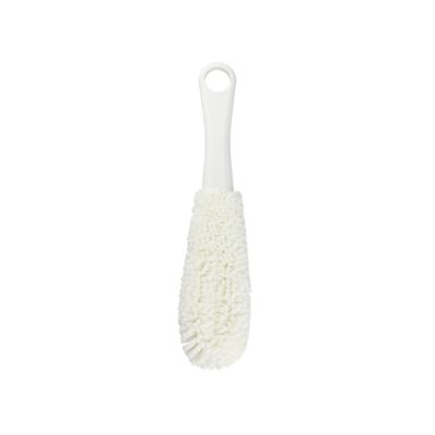 Royalford 26.5 cm Glass Cleaning Brush- RF12271/ Soft Foam Sponge Brushes, Scratch Free with PP Handle/ Multipurpose, Flexible EVA Head for Kitchen, Bedroom, Car and Bathroom/ Sturdy and Comfortable Grip/ White