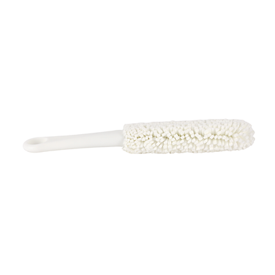 Royalford 26.5 cm Glass Cleaning Brush- RF12271/ Soft Foam Sponge Brushes, Scratch Free with PP Handle/ Multipurpose, Flexible EVA Head for Kitchen, Bedroom, Car and Bathroom/ Sturdy and Comfortable Grip/ White