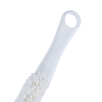 Royalford 43 cm Glass Cleaning Brush- RF12272/ Long Soft Foam Sponge Brushes, Scratch Free with PP Handle/ Multipurpose, Flexible EVA Head for Kitchen, Bedroom, Car and Bathroom/ Sturdy and Comfortable Grip/ White