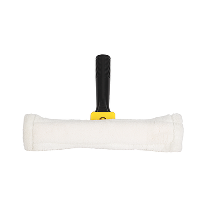 Royalford Window Cleaner with Wiper- RF12258/ 2-in-1 Design, with Rubber Squeegee and Microfiber Pad, Compatible with All Window Types/ Perfect for Cleaning and Wiping Room, Bathroom, Kitchen/ Highly Durable, Light-Weight and Elegant Design/ Yellow