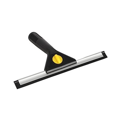 Royalford Window Cleaner with Wiper- RF12258/ 2-in-1 Design, with Rubber Squeegee and Microfiber Pad, Compatible with All Window Types/ Perfect for Cleaning and Wiping Room, Bathroom, Kitchen/ Highly Durable, Light-Weight and Elegant Design/ Yellow