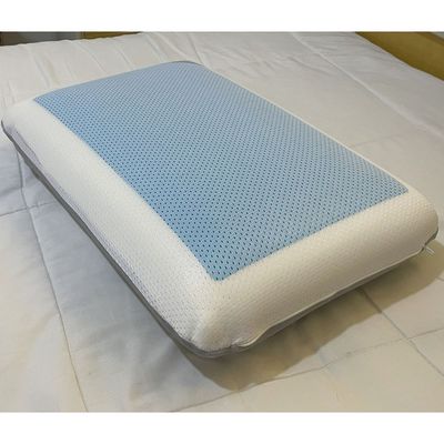 Cool Gel Deluxe Memory Foam Pillow With Cooling Technology and Removable Cover - 60x40x13 cm