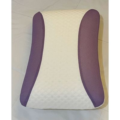 Lavender Infused Memory Foam Pillow With Removable Cover - Hypoallergenic & Breathabler - 60x40x12cm