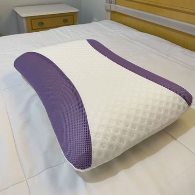 Lavender Infused Memory Foam Pillow With Removable Cover - Hypoallergenic & Breathabler - 60x40x12cm