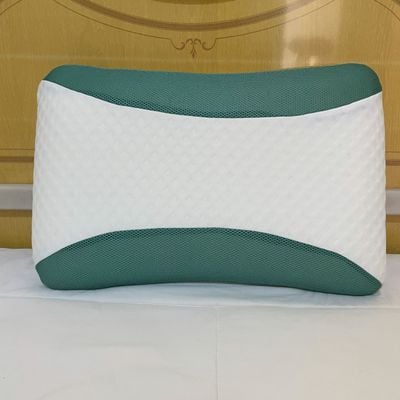 Eucalyptus Infused Memory Foam Pillow With Removable Cover - Hypoallergenic & Breathable- 60x40x12cm