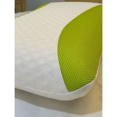 Aloe Vera Infused Memory Foam Pillow With Removable Cover - Hypoallergenic & Breathable- 60x40x12cm