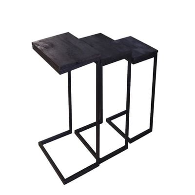 Nesting Set Of Three With Black Finish