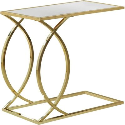 Cresent C-Table Gold Finish Cresent C-Table Gold Finish