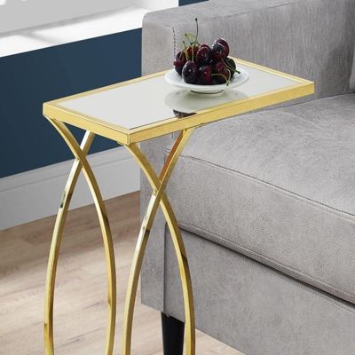 Cresent C-Table Gold Finish