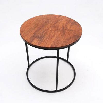 Chic Wood & Metal C Table