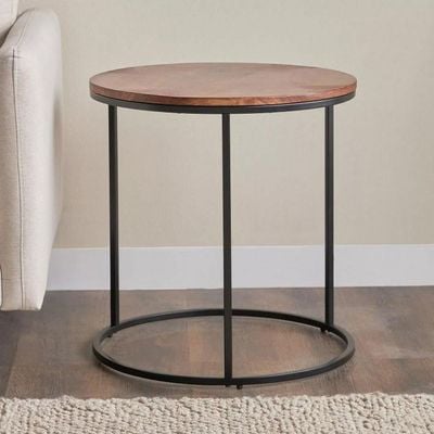 Chic Wood & Metal C Table