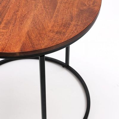 Chic Wood & Metal C Table