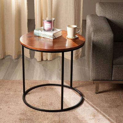 Chic Wood & Metal C Table