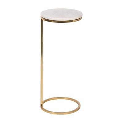 Glamour Gold & Marble Top Drink Table