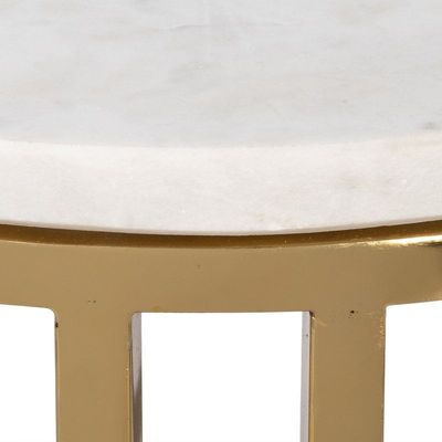 Glamour Gold & Marble Top Drink Table