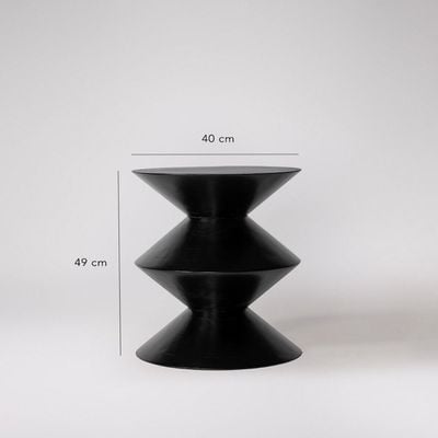 Chic Black Accent Table