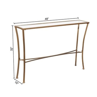 Glamour Gold Console Table