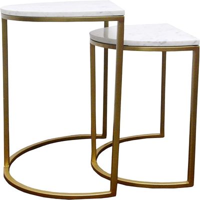 Cresent Half Moon Set Of Two Side Table