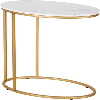 Marble Elegance Oval Table