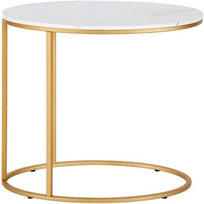 Marble Elegance Oval Table