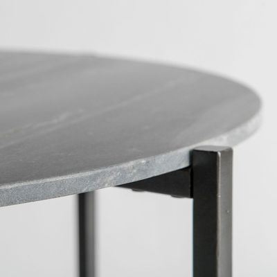 Grey Marble Round Coffee Table