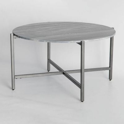 Grey Marble Round Coffee Table