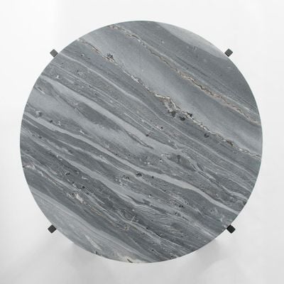 Grey Marble Round Coffee Table