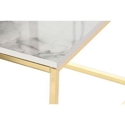 Sleek Rectangular Marble Coffee Table