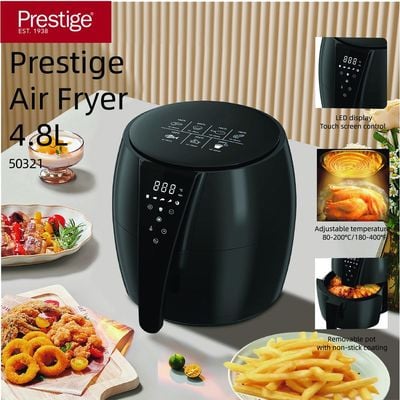 Prestige Air Fryer 4.8 Litre 1500W - Black | 2 Years Warranty