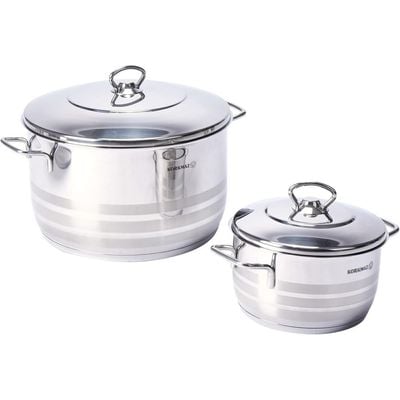 Korkmaz Astra XL 11 Pcs Cookware Set - Silver | 2 Years Warranty