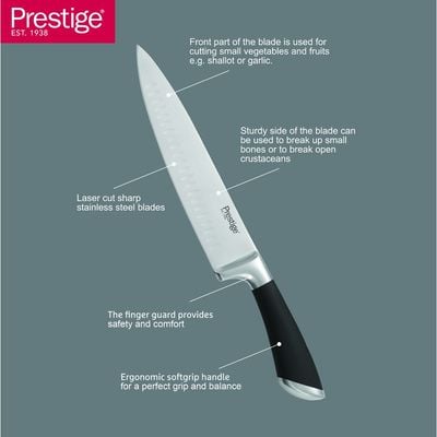 Prestige Deko 8" (20 Cm) CHEF KNIFE


 - Silver | 2 Years Warranty