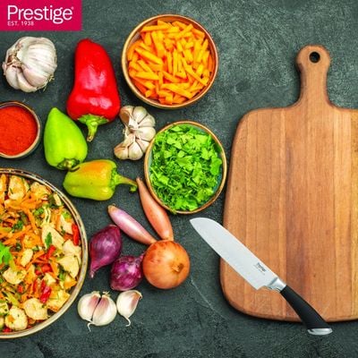 Prestige Deko 6.5'' (17.5 Cm) SANTOKU KNIFE
 - Silver | 2 Years Warranty