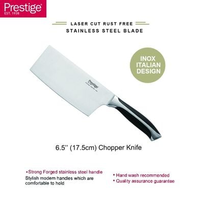 Prestige Ultimate 6.5" (17.5 Cm) CHOPPER KNIFE
 - Silver | 2 Years Warranty