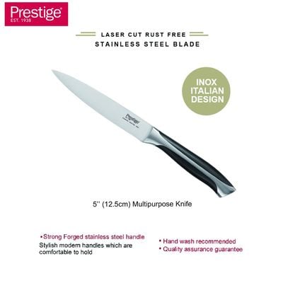 Prestige Ultimate 5" (12.5 Cm) UTILITY KNIFE
 - Silver | 2 Years Warranty