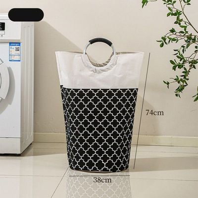 Foldable Laundry Basket with Handles – Large Capacity Clothes Storage Organizer (74x38 cm)